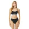 MICHAEL Michael Kors Racerback Bikini Top - Color Block -Swim Wear Shop MM9C630 001