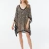 MICHAEL Michael Kors Caftan Cover Up - Graphic Cheetah -Swim Wear Shop MM9L770 001