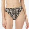 MICHAEL Michael Kors High Waisted Bikini Bottom - Graphic Cheetah -Swim Wear Shop MM9L928 001