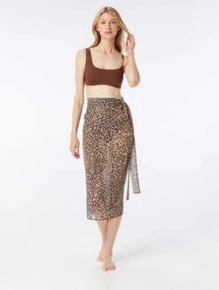 MICHAEL Michael Kors Wrap Cover Up Skirt - Wildcat 10 MICHAEL Michael Kors Wrap Cover Up Skirt - Wildcat -Swim Wear Shop MM9M772 220 alt02