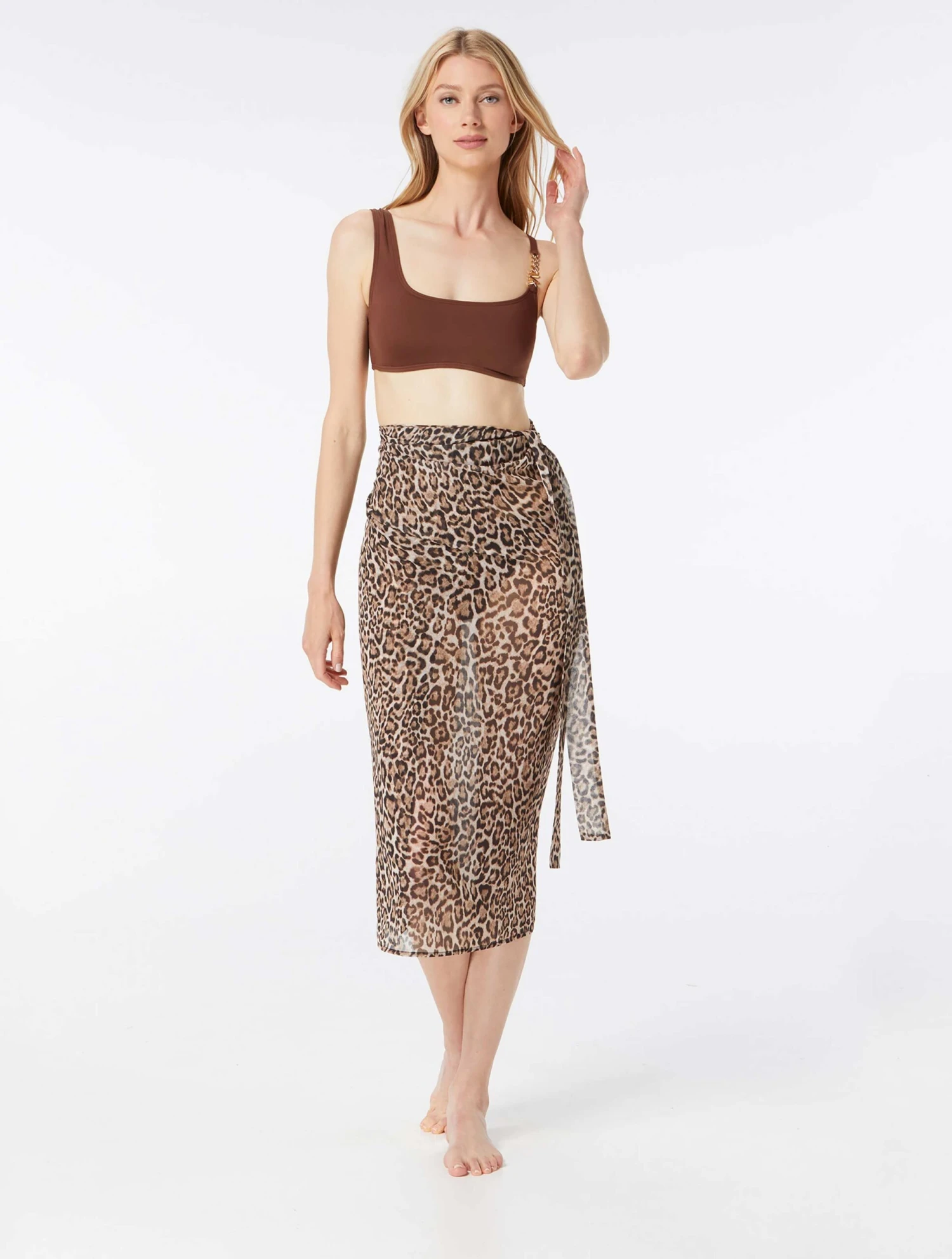 MICHAEL Michael Kors Wrap Cover Up Skirt - Wildcat 5 MICHAEL Michael Kors Wrap Cover Up Skirt - Wildcat - Image 3