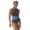 Coco Contours Level Colorblock Bra Sized Underwire One Piece Swimsuit - Keepsake -Swim Wear Shop T32110 001