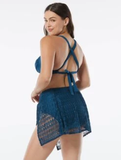 Coco Contours Regal Draped Bra Sized Underwire Push Up Bikini Top - Keepsake -Swim Wear Shop T32117 439 alt03