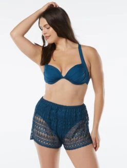 Coco Contours Regal Draped Bra Sized Underwire Push Up Bikini Top - Keepsake -Swim Wear Shop T32117 439 alt04