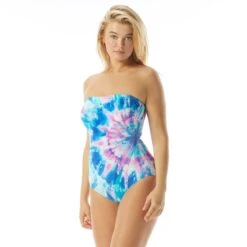 Coco Contours Galena Bandeau Bra Sized One Piece Swimsuit - Luminescent -Swim Wear Shop T43060 970 alt02