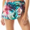 Coco Contours Halo Sarong Swim Skirt - Watercolor Leaf -Swim Wear Shop T51073 970 R