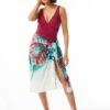 Coco Contours Topaz Convertible Oversize Sarong Cover Up - Watercolor Leaf 1 Coco Contours Topaz Convertible Oversize Sarong Cover Up - Watercolor Leaf -Swim Wear Shop T51509 970 R