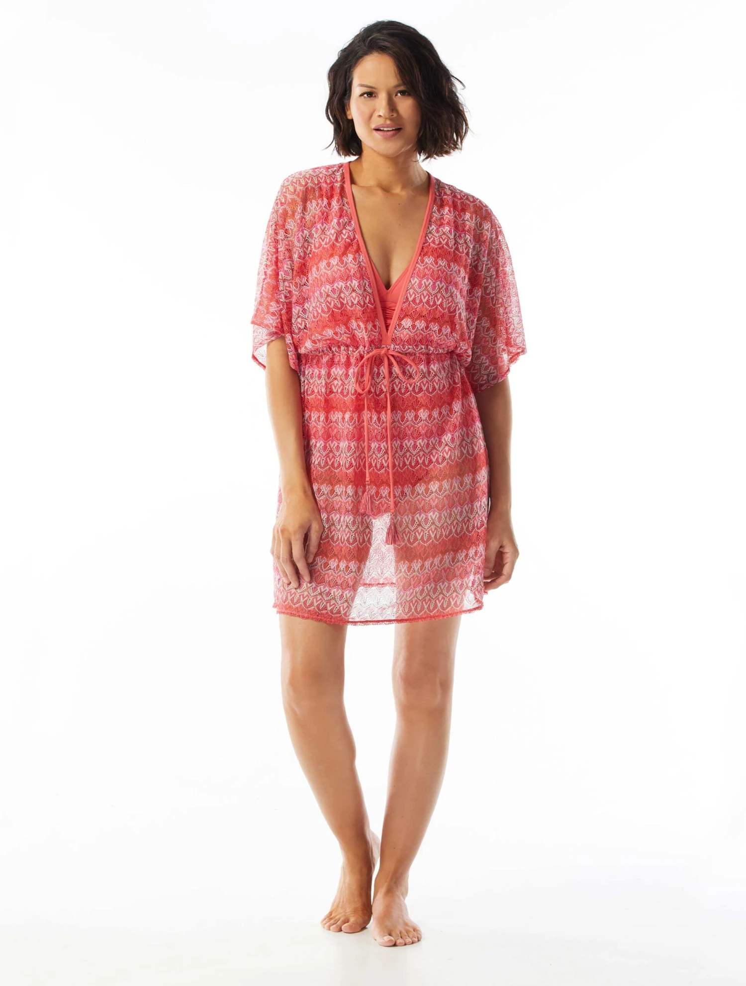 Coco Contours Breeze V-Neck Caftan Cover Up - Summer Crochet 3 Coco Contours Breeze V-Neck Caftan Cover Up - Summer Crochet