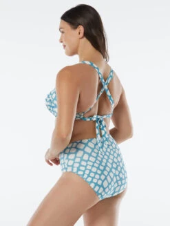 Coco Contours Regal Draped Push Up Underwire Bikini Top - Abstract Giraffe -Swim Wear Shop T60117 438 alt01