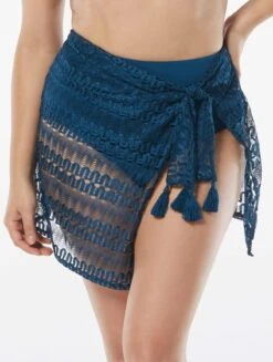 Coco Contours Pacific Sarong Swim Skirt - Crochet -Swim Wear Shop T63111 439 alt02