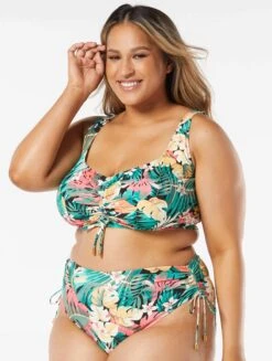 Coco Reef Elevate Bra Sized Shirred Underwire Bikini Top - Passion Flower -Swim Wear Shop U26461 006 alt03 R