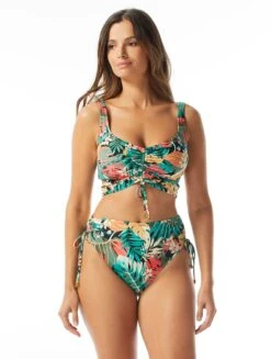 Coco Reef Elevate Bra Sized Shirred Underwire Bikini Top - Passion Flower -Swim Wear Shop U26461 006 alt04 R