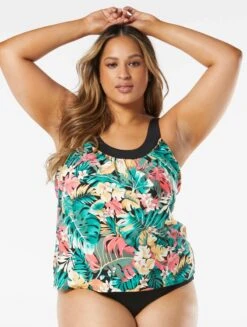 Coco Reef Ultra Fit Bra Sized Underwire Tankini Top - Passion Flower -Swim Wear Shop U26685 006 alt05 R