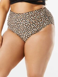 Coco Reef Impulse High Waist Rollover Bikini Bottom - Wild Cheetah -Swim Wear Shop U27208 006 alt04 R