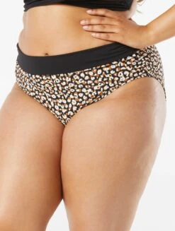 Coco Reef Impulse High Waist Rollover Bikini Bottom - Wild Cheetah -Swim Wear Shop U27208 006 alt06 R