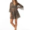 Coco Reef Enchant Cover Up Dress - Ikat Stripe 2 Coco Reef Enchant Cover Up Dress - Ikat Stripe -Swim Wear Shop U30295 006 R