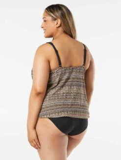 Coco Reef Core V-Neck Bra Sized Underwire Tankini Top - Ikat Stripe 9 Coco Reef Core V-Neck Bra Sized Underwire Tankini Top - Ikat Stripe -Swim Wear Shop U30382 006 alt04 R