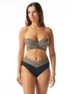 Coco Reef Five Way Bra Sized Underwire Bikini Top - Ikat Stripe -Swim Wear Shop U30988 006 alt05 R