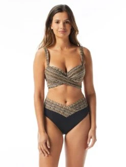 Coco Reef Five Way Bra Sized Underwire Bikini Top - Ikat Stripe -Swim Wear Shop U30988 006 alt07 R