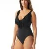 Coco Reef Embrace Deep V Underwire One Piece Swimsuit - Fringe -Swim Wear Shop U32512 006 R