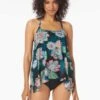 Coco Reef Current Bra Sized Mesh Layer Underwire Tankini Top - Tropical Lotus -Swim Wear Shop U35035 006