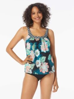 Coco Reef Ultra Fit Bra Sized Underwire Tankini Top - Tropical Lotus -Swim Wear Shop U35685 006 alt02