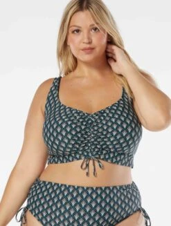 Coco Reef Elevate Bra Sized Shirred Underwire Bikini Top - Siren -Swim Wear Shop U36461 006 alt02