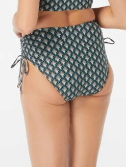 Coco Reef Inspire Shirred High Waist Bikini Bottom - Siren -Swim Wear Shop U36463 006 alt01