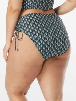 Coco Reef Inspire Shirred High Waist Bikini Bottom - Siren -Swim Wear Shop U36463 006 alt03