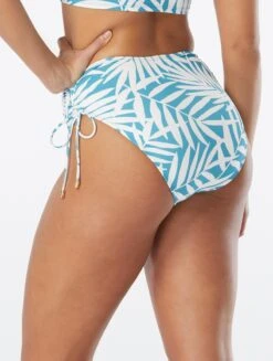 Coco Reef Inspire Shirred High Waist Bottom - Royal Palm -Swim Wear Shop U43463 438 alt01