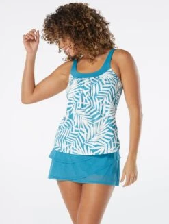 Coco Reef Ultra Fit Bra Sized Underwire Tankini Top - Royal Palm -Swim Wear Shop U43685 438 alt02