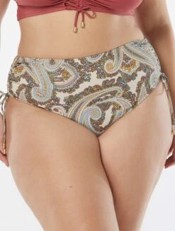 Coco Reef Inspire Shirred High Waist Bottom - Imperial Paisley -Swim Wear Shop U44463 970 alt03
