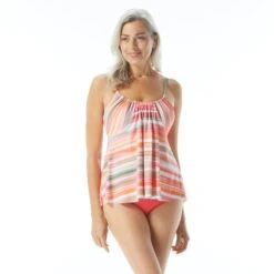Coco Reef Harmony Bra Sized Underwire Tankini Top - Paloma Stripe