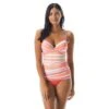Coco Reef Enrapture Bra Sized Wrap Underwire Tankini Top - Paloma Stripe -Swim Wear Shop U74466 816
