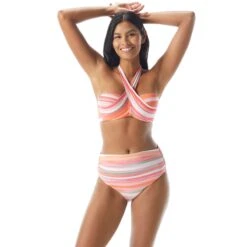 Coco Reef Five Way Bra Sized Underwire Bikini Top - Paloma Stripe -Swim Wear Shop U74988 816 alt08