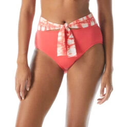 Coco Reef Lure Tie Front High Waist Bikini Bottom - The Coast Tie Dye -Swim Wear Shop U83426 816 alt02