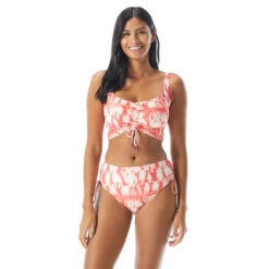 Coco Reef Elevate Bra Sized Shirred Underwire Bikini Top - The Coast Tie Dye