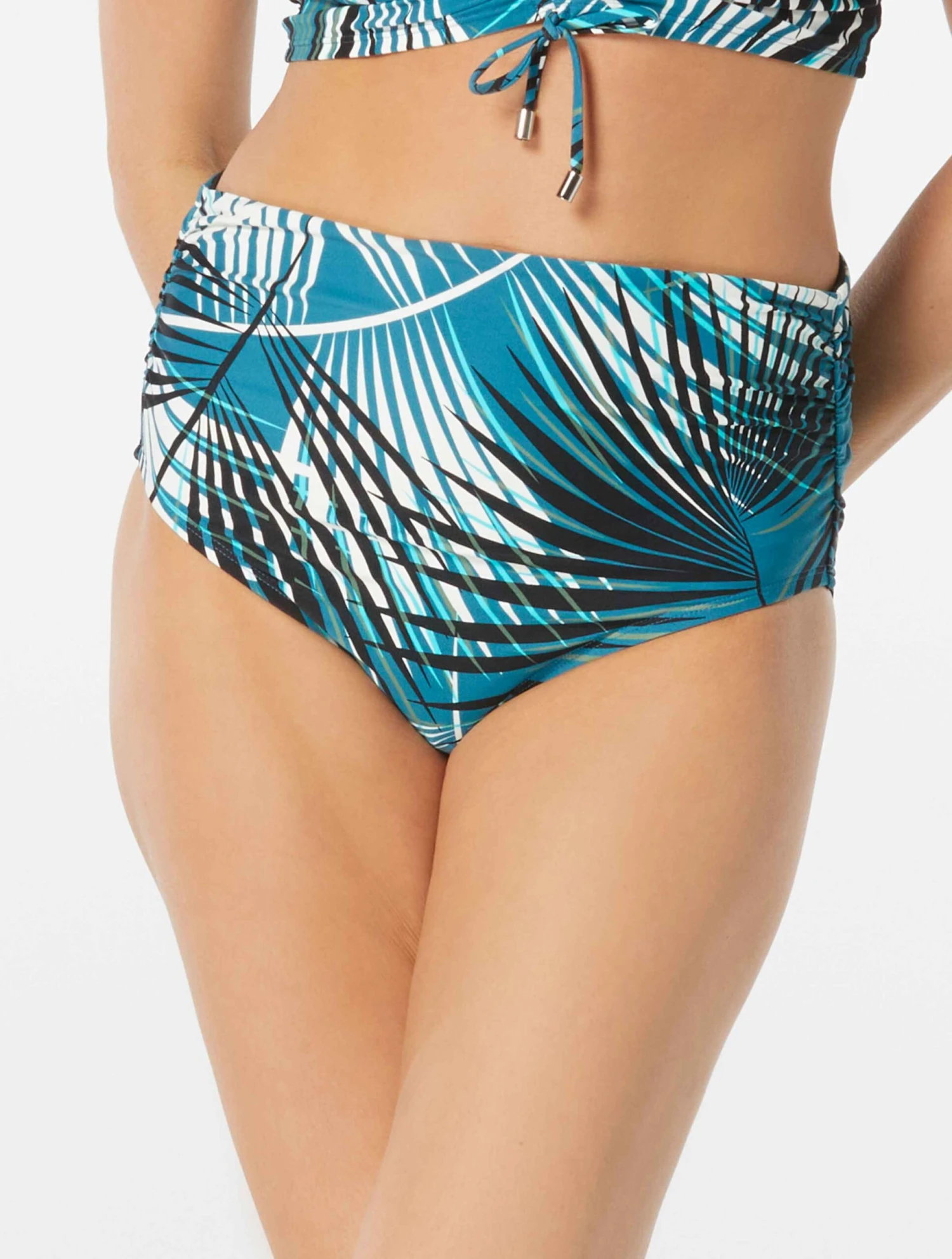 Coco Reef Impulse High Waist Rollover Bikini Bottom - Endless Summer Palm 3 Coco Reef Impulse High Waist Rollover Bikini Bottom - Endless Summer Palm