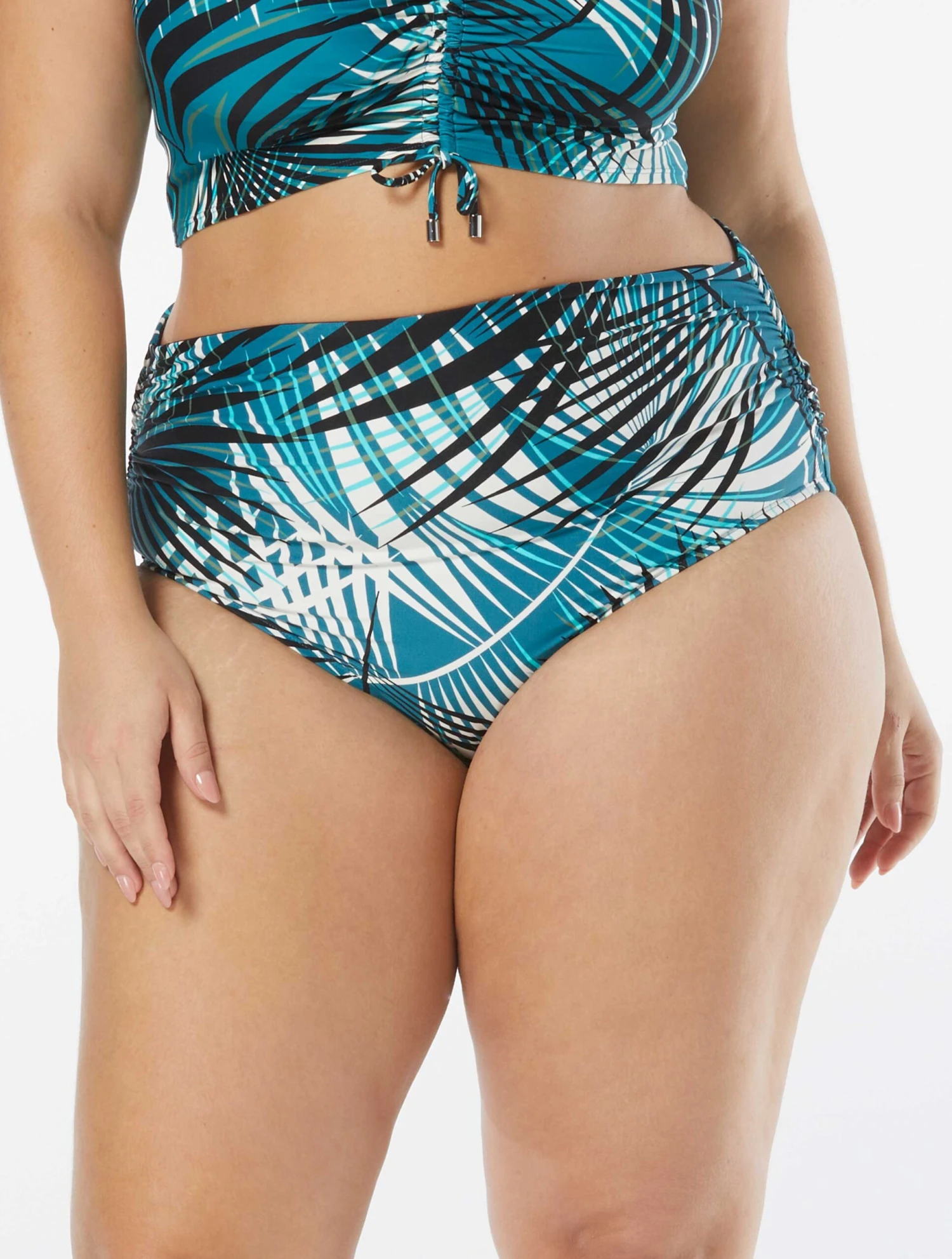 Coco Reef Impulse High Waist Rollover Bikini Bottom - Endless Summer Palm 7 Coco Reef Impulse High Waist Rollover Bikini Bottom - Endless Summer Palm - Image 5