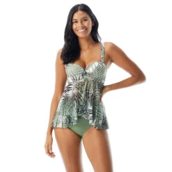 Coco Reef Allure Bra Sized Mesh Underwire Tankini Top - Endless Summer Palm -Swim Wear Shop U84220 970 alt06