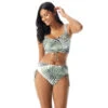 Coco Reef Elevate Bra Sized Shirred Underwire Bikini Top - Endless Summer Palm -Swim Wear Shop U84461 970