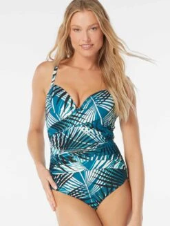 Coco Reef Enrapture Bra Sized Underwire One Piece Swimsuit - Endless Summer Palm -Swim Wear Shop U84476 349 alt02