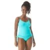Coco Reef Marvel Bra Sized Shirred Side Underwire Tankini Top - Classic Solids -Swim Wear Shop U95469 445