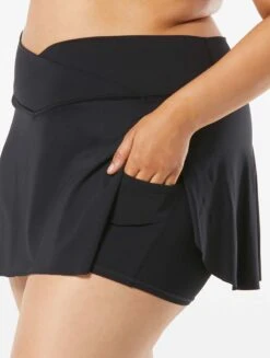 Coco Reef Serene Cross Over Swim Skort - Classic Solids -Swim Wear Shop U95486 006 alt05 R