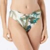 Vince Camuto High Leg Twist Front Bikini Bottom - Rainforest -Swim Wear Shop V20733 110