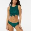 Vince Camuto Ribbed Tie Crop Bikini Top - Rib Texture 2 Vince Camuto Ribbed Tie Crop Bikini Top - Rib Texture -Swim Wear Shop V30691 322