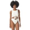Vince Camuto Ribbed Tie Cropped Bikini Top - Ripple Effect 2 Vince Camuto Ribbed Tie Cropped Bikini Top - Ripple Effect -Swim Wear Shop V69691 110