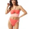 Vince Camuto Bandeau Crop Bikini Top - Sun Block -Swim Wear Shop V73654 612 R