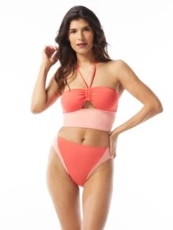 Vince Camuto Bandeau Crop Bikini Top - Sun Block