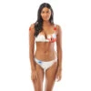 Vince Camuto V-Wire Tie Strap Bikini Top - Bright Floral -Swim Wear Shop V87707 110